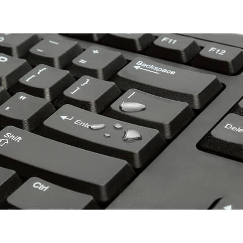 Tastiera standard con cavo KB100 EQ Kensington nero K63727IT